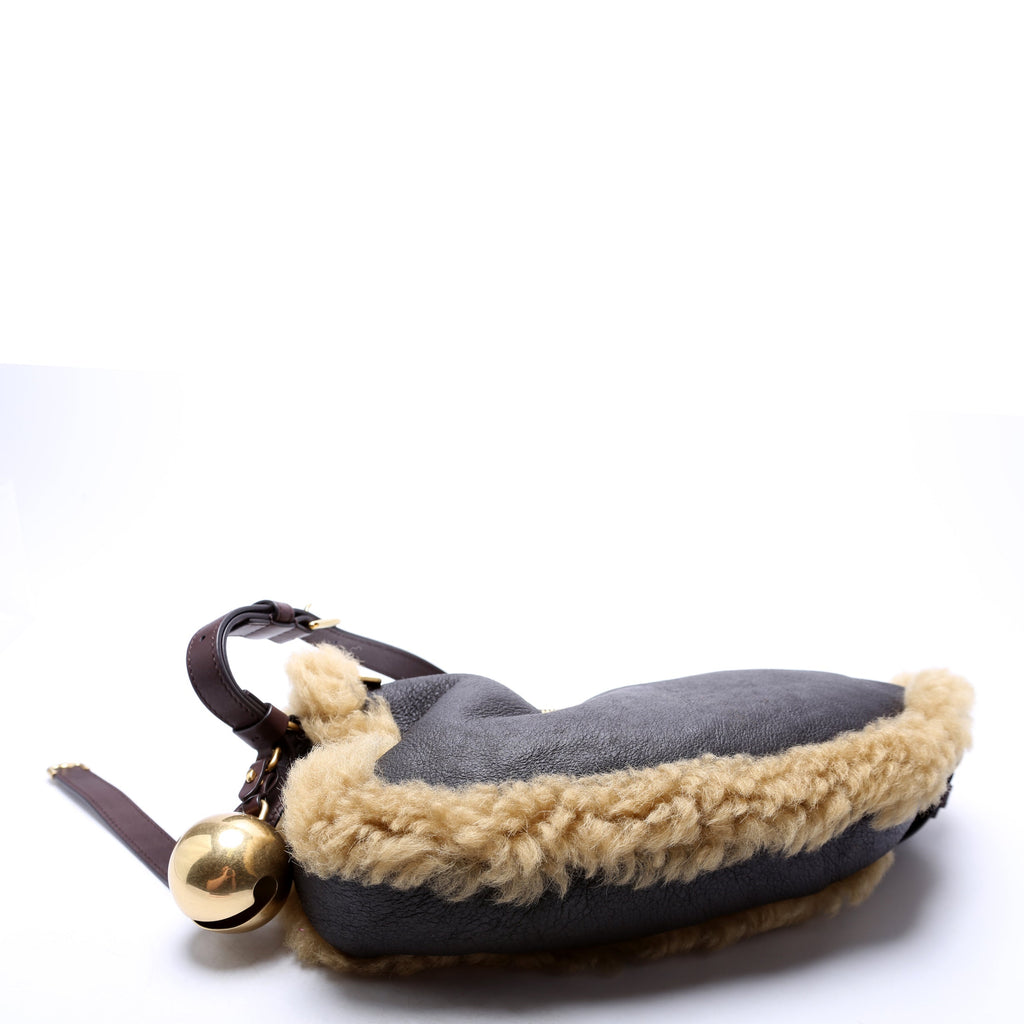 Shield Sling Sherling Small Bag Brown