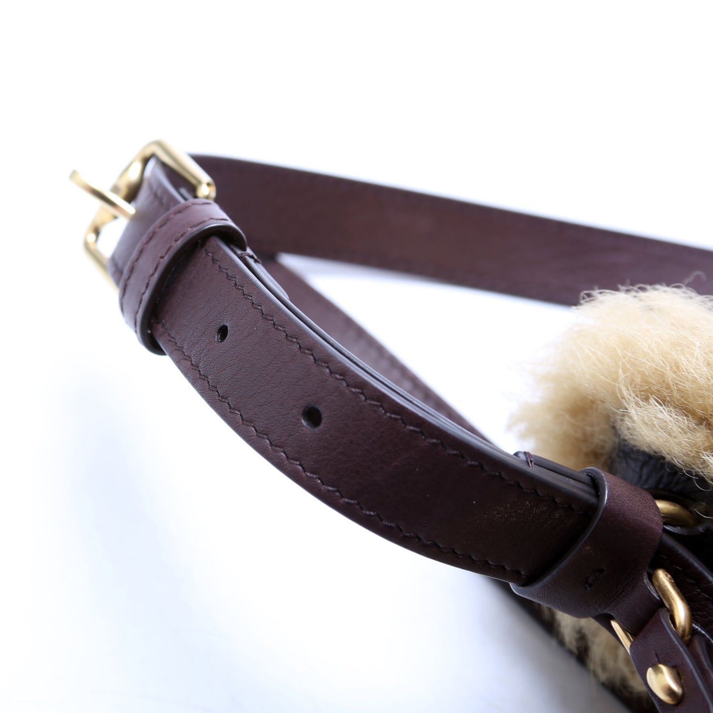 Shield Sling Sherling Small Bag Brown