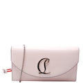 LOUB154 Clutch Calfskin Leather Pink