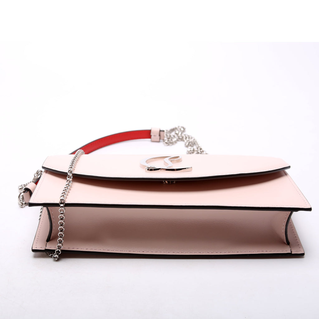 LOUB154 Clutch Calfskin Leather Pink