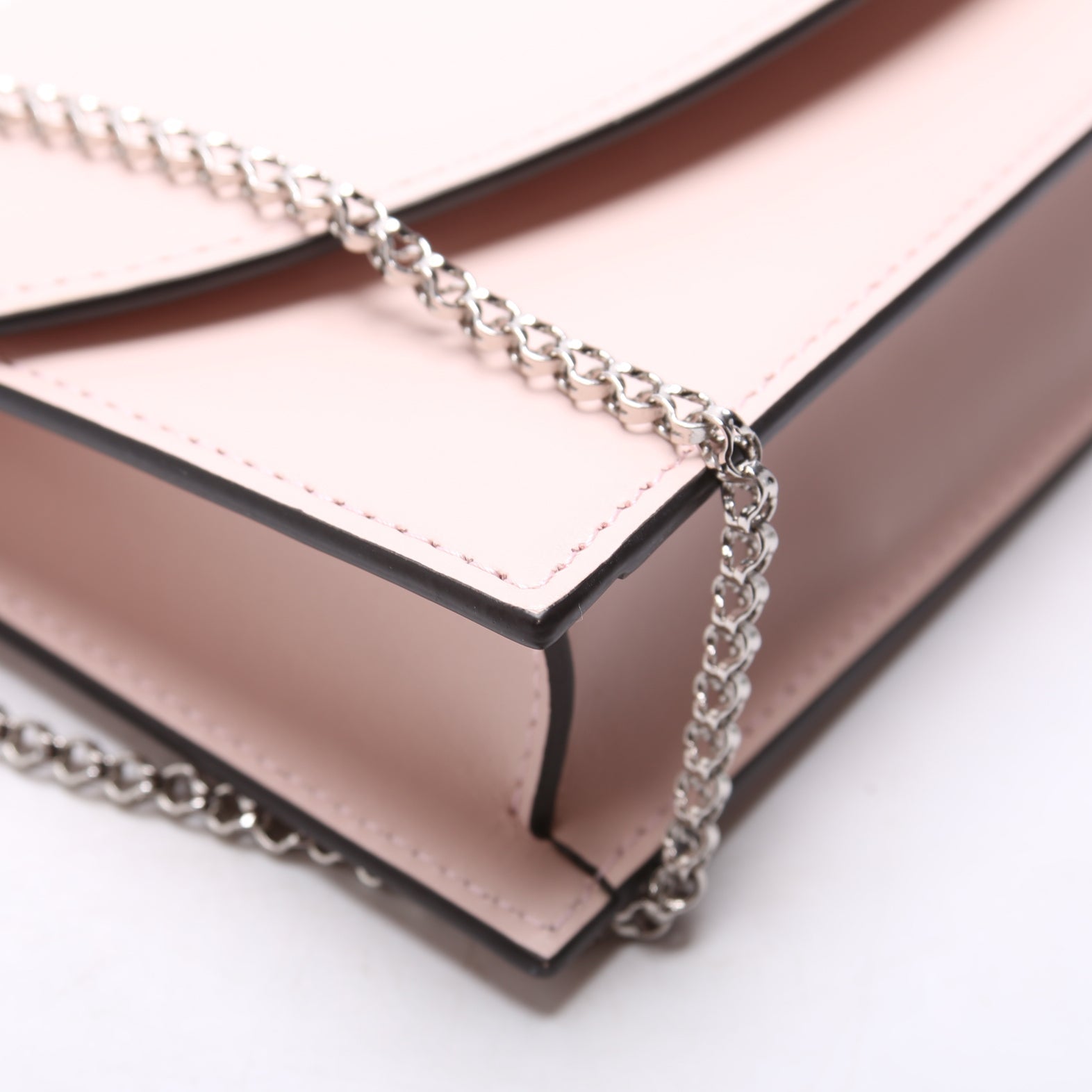 LOUB154 Clutch Calfskin Leather Pink