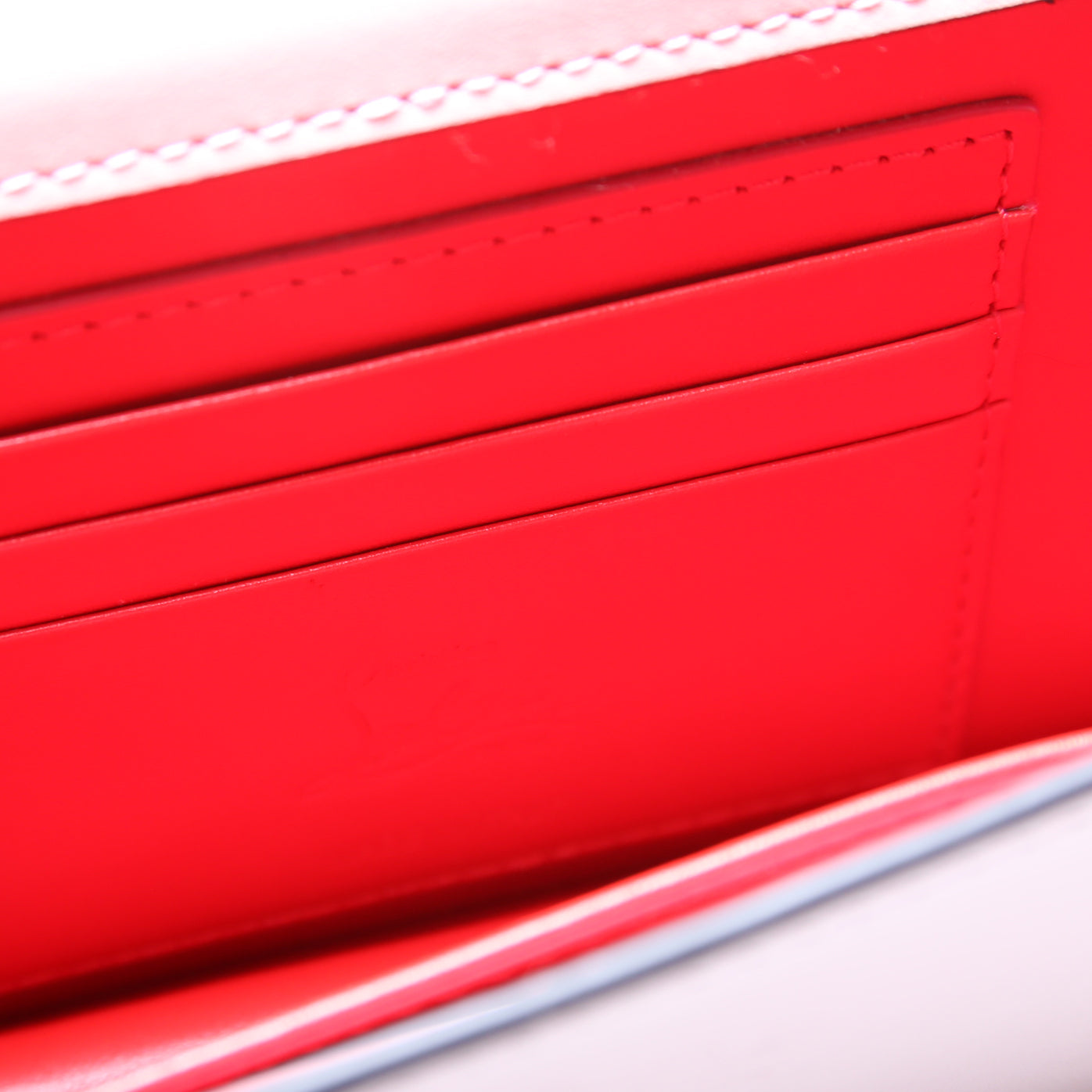 LOUB154 Clutch Calfskin Leather Pink