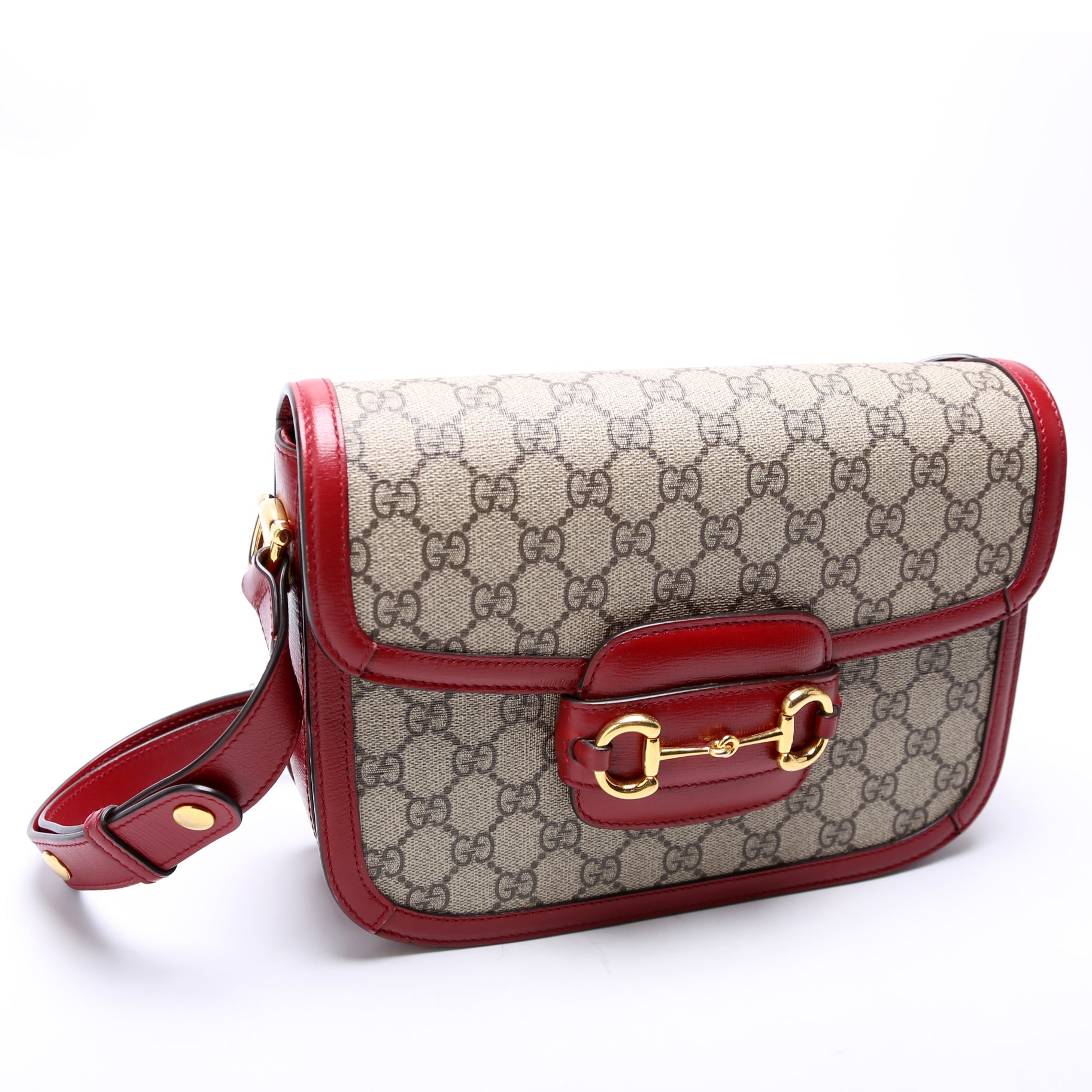Gucci 602204 Horsebit 1955 Shoulder Bag Red
