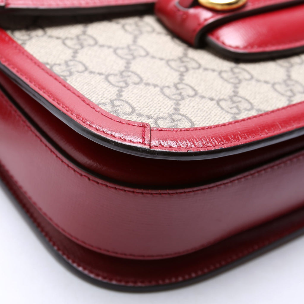Gucci 602204 Horsebit 1955 Shoulder Bag Red