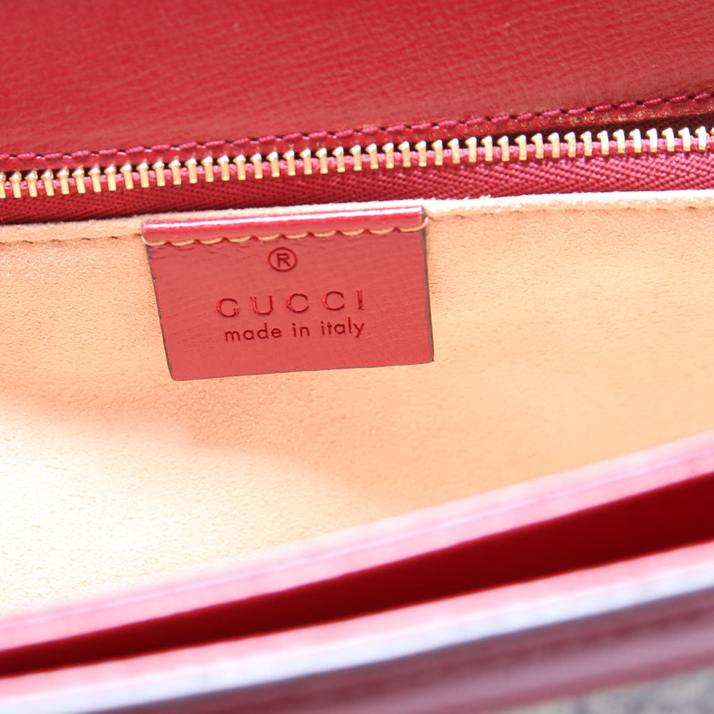 Gucci 602204 Horsebit 1955 Shoulder Bag Red