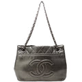 Timeless CC Soft Tote 14M Silver