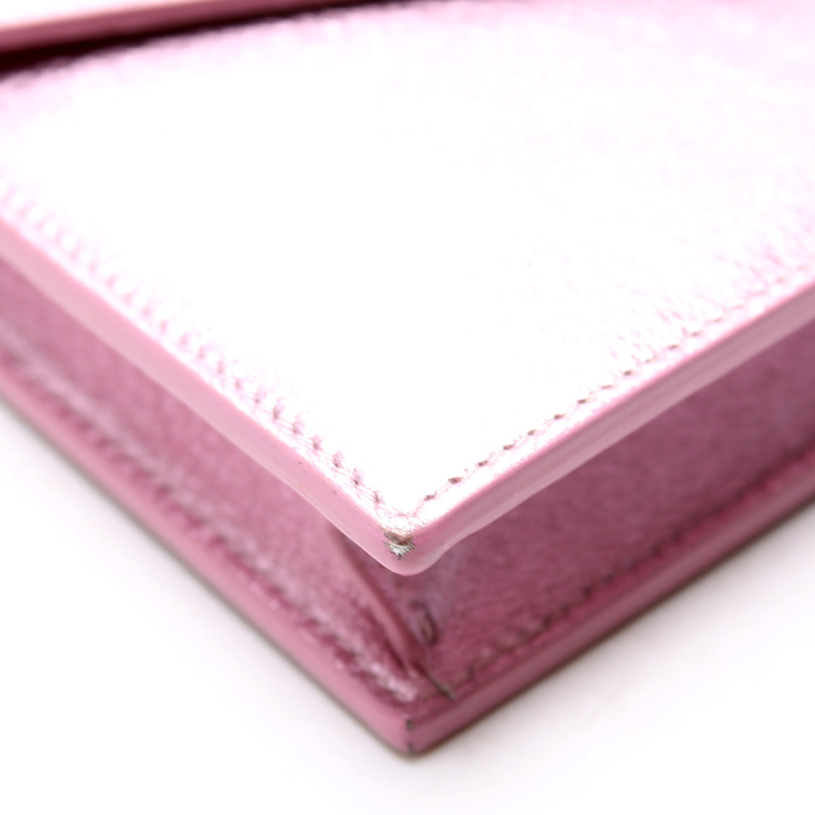 Envelope Chain Wallet Metallic Calfskin 402031 Purple
