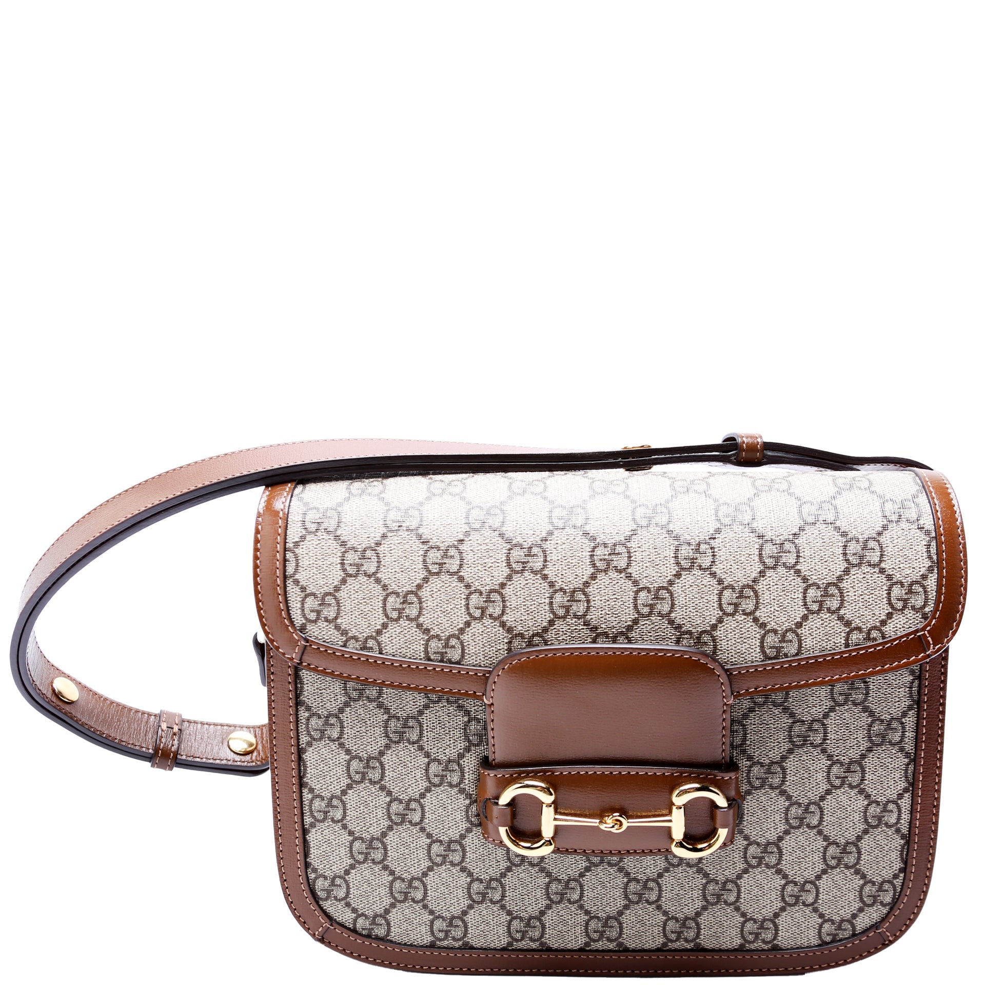 602204 Horsebit 1955 Shoulder Bag Brown