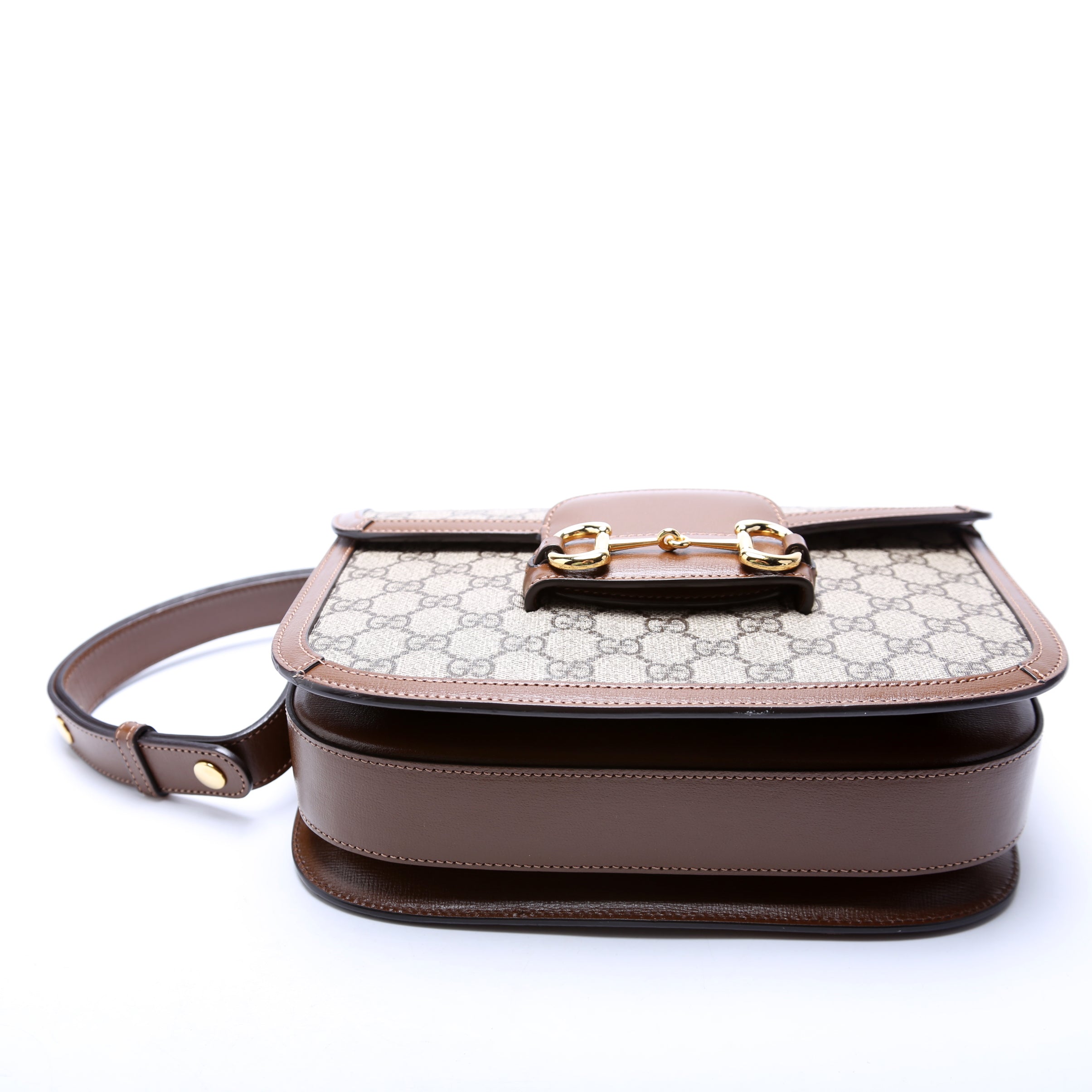 602204 Horsebit 1955 Shoulder Bag Brown