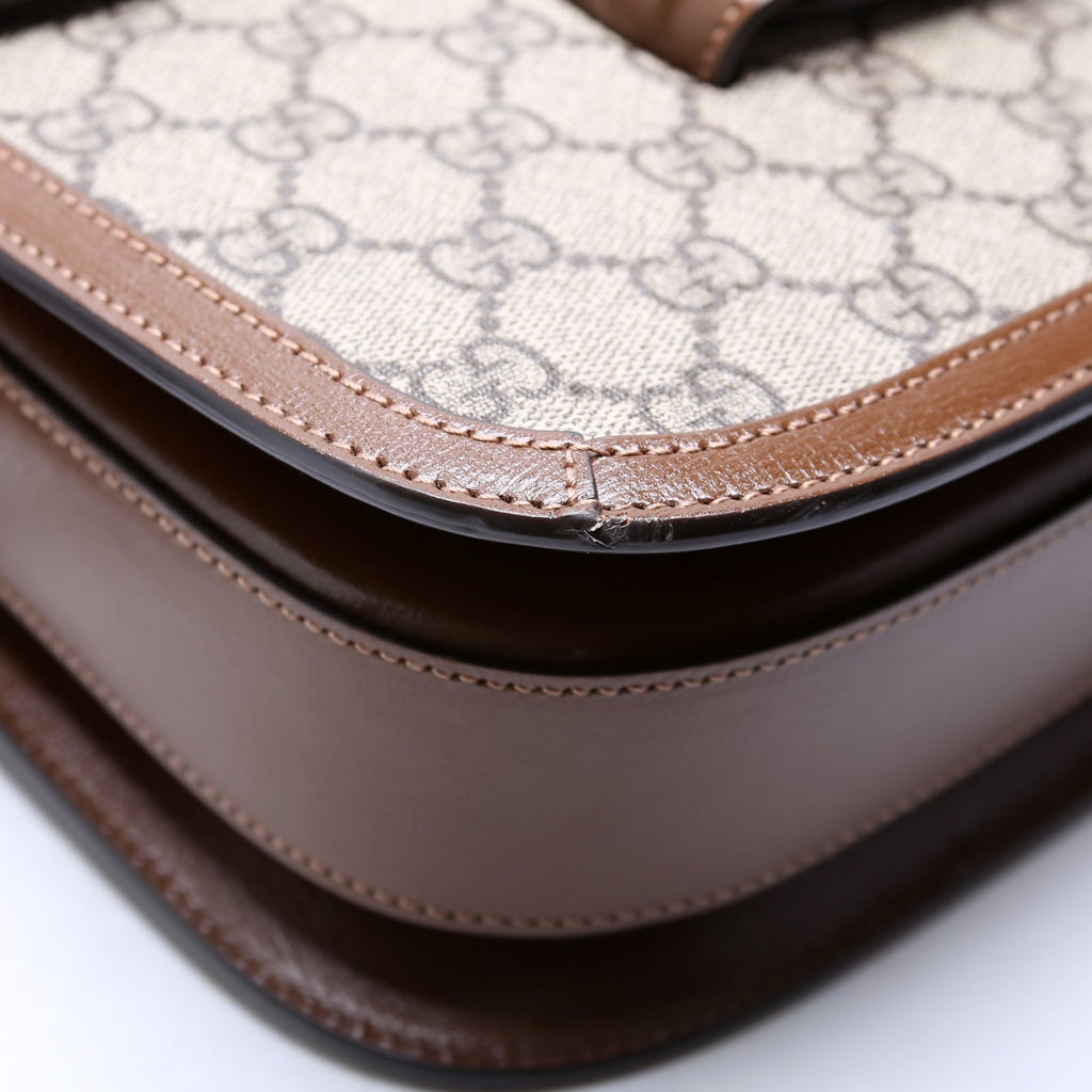 602204 Horsebit 1955 Shoulder Bag Brown
