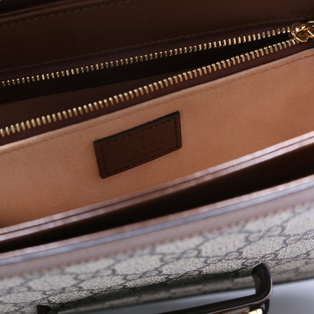 602204 Horsebit 1955 Shoulder Bag Brown
