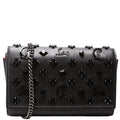 Paloma Loubinthesky Chain Clutch Leather Black
