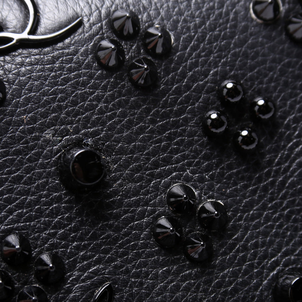 Paloma Loubinthesky Chain Clutch Leather Black
