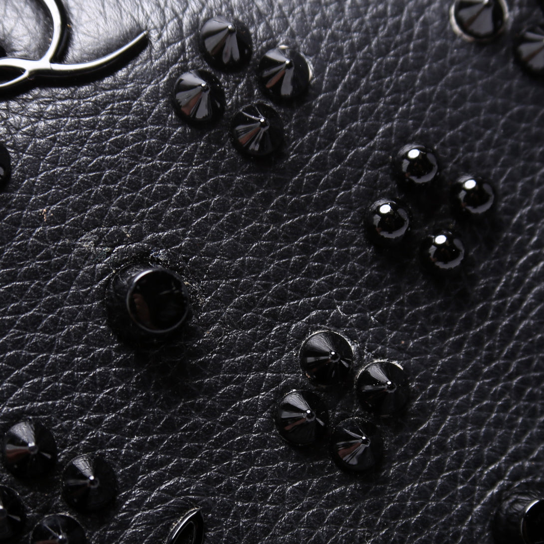 Paloma Loubinthesky Chain Clutch Leather Black