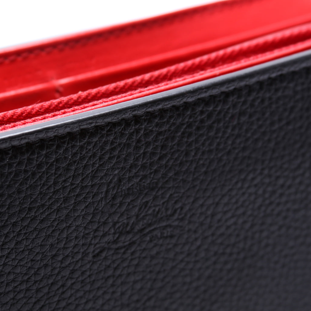 Paloma Loubinthesky Chain Clutch Leather Black