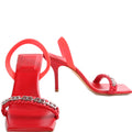 Leather Square Toe Heels Size 37