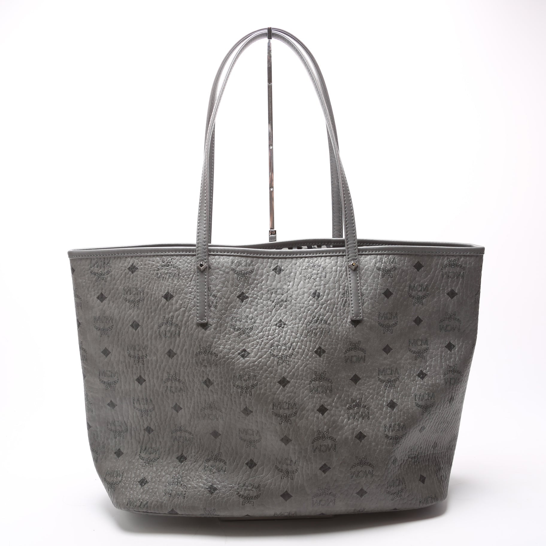 Visetos Reversible Shopper Medium W/Out Pouch Grey