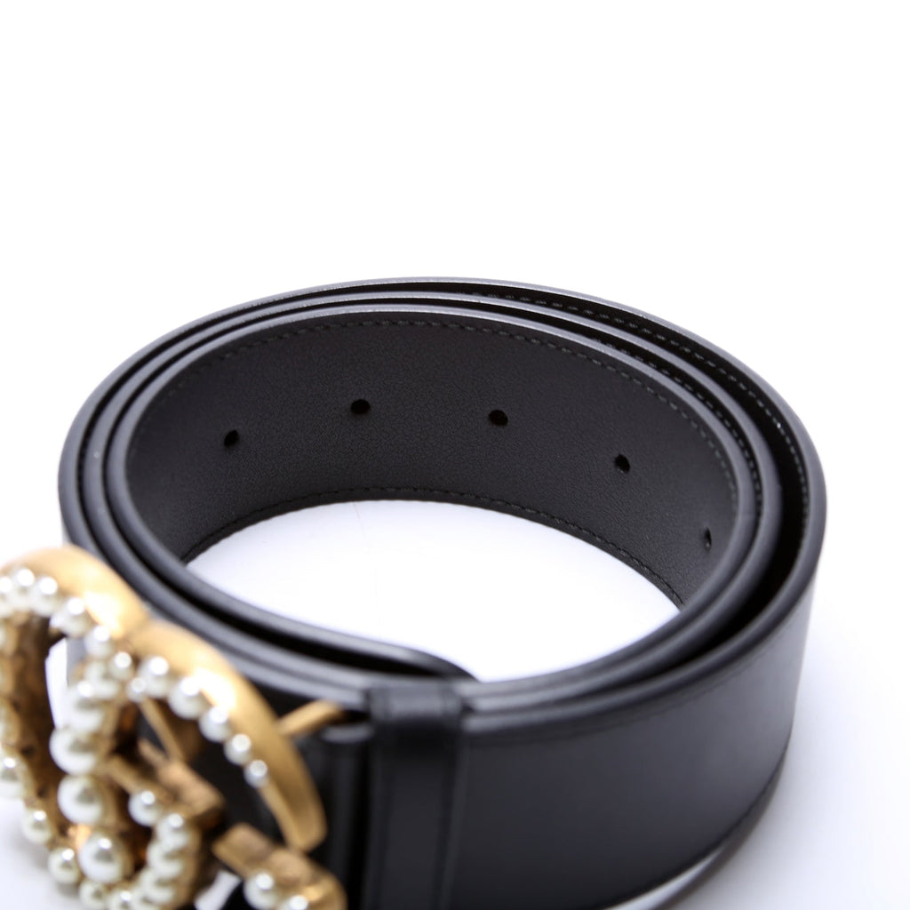 453260 GG Pearl Stud Belt Size 90/36 Black