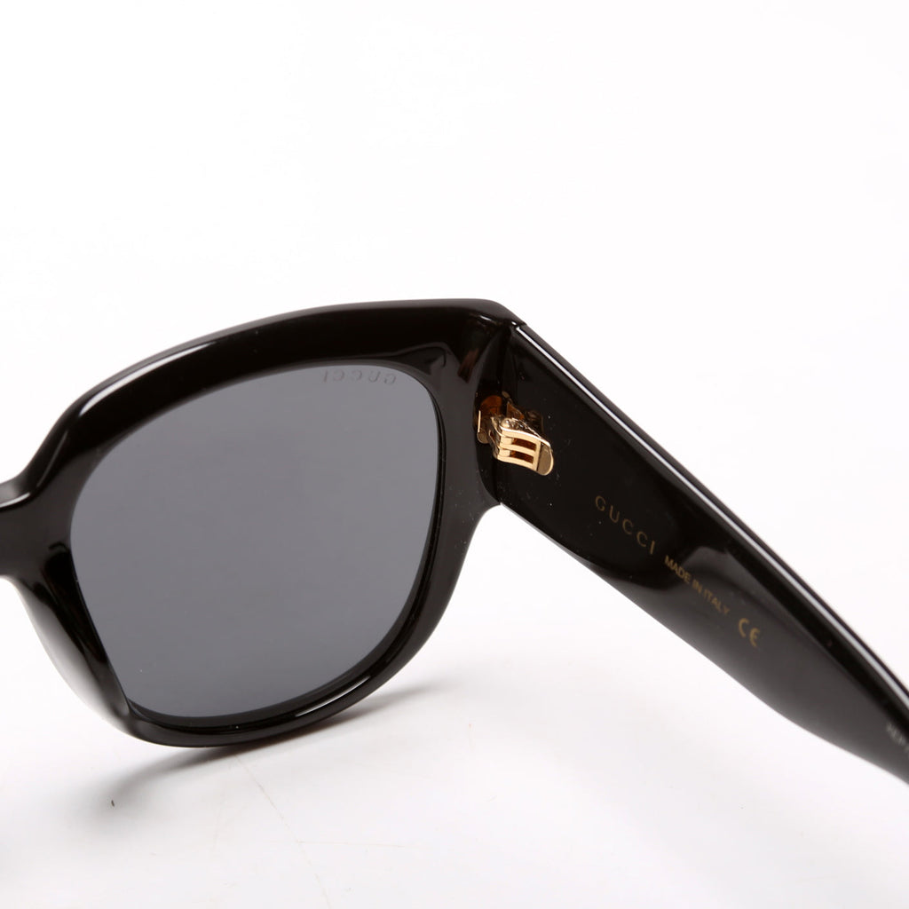 Acetate Square Frame Sunglasses GG0142SA Black