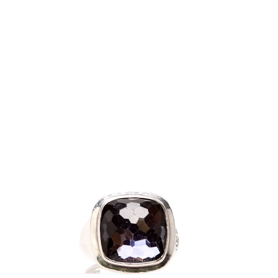 Albion Signet Ring Black Size 7 Orchid/925