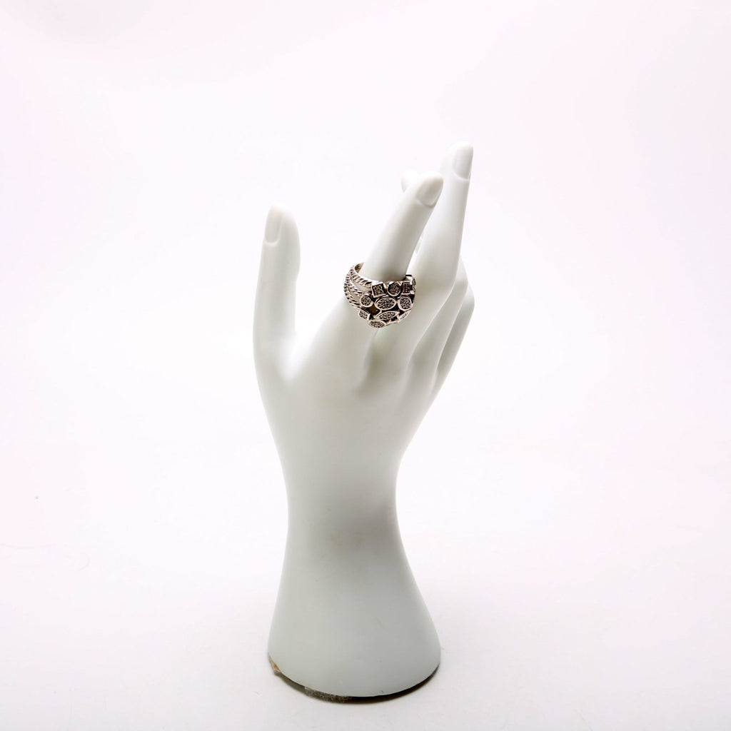 Confetti Cocktail Ring 925/PAVE Size 7.5