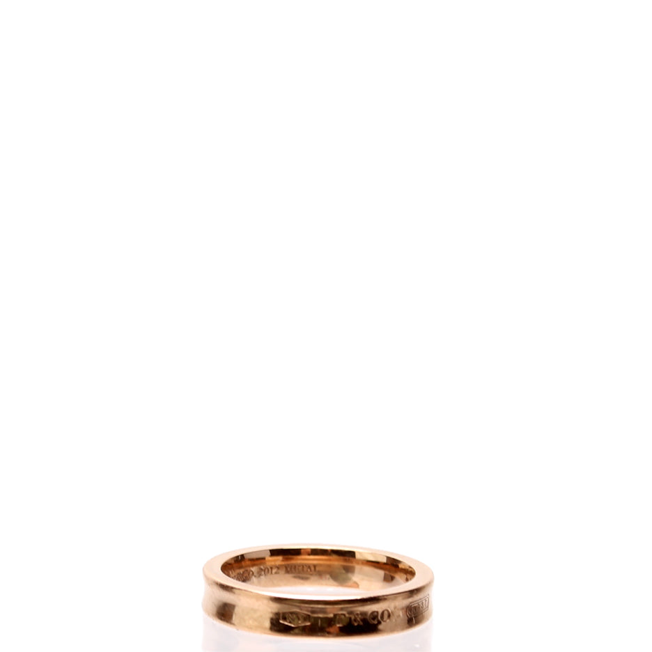 1837 Narrow Rose Metal Ring Size 7 Rose Gold