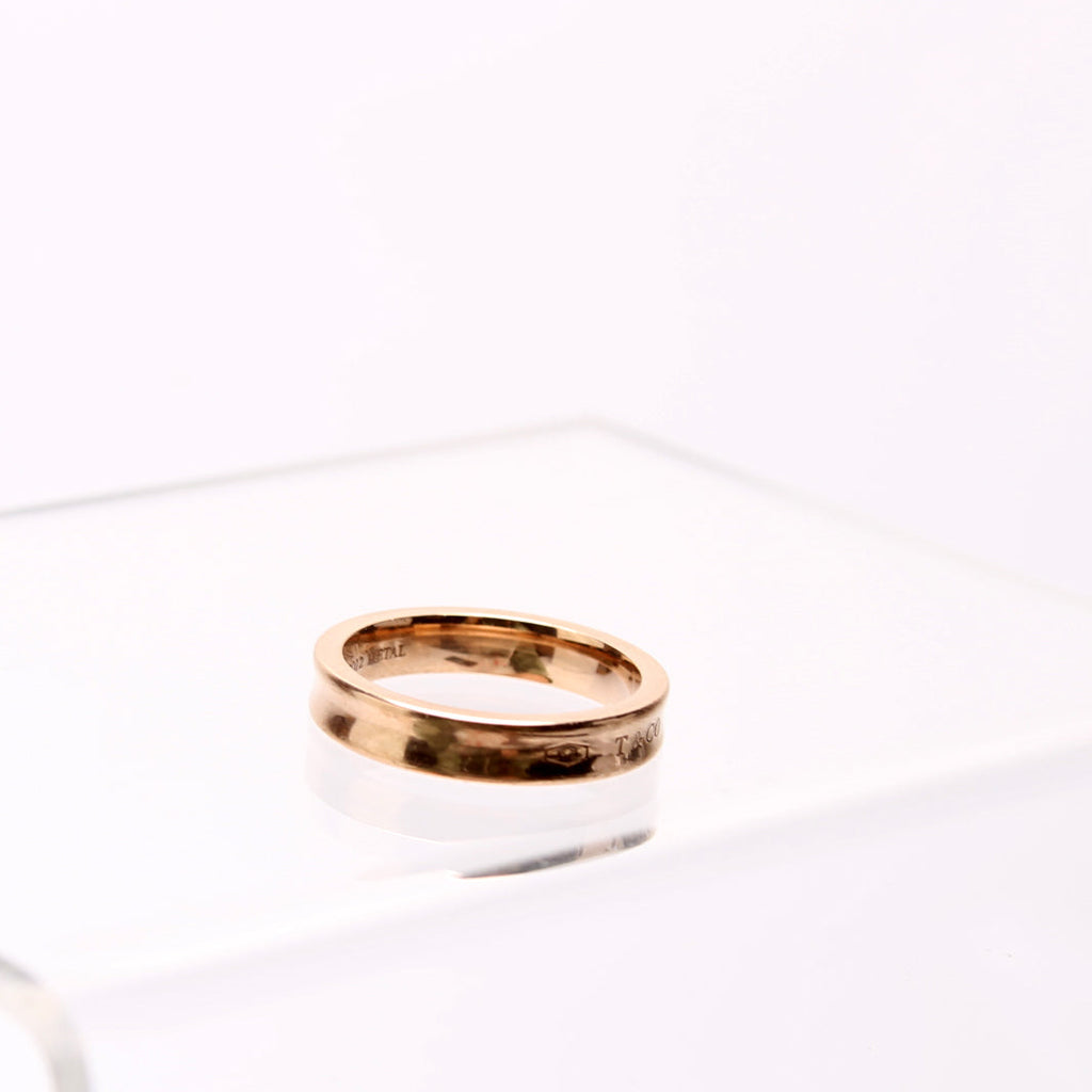 1837 Narrow Rose Metal Ring Size 7 Rose Gold