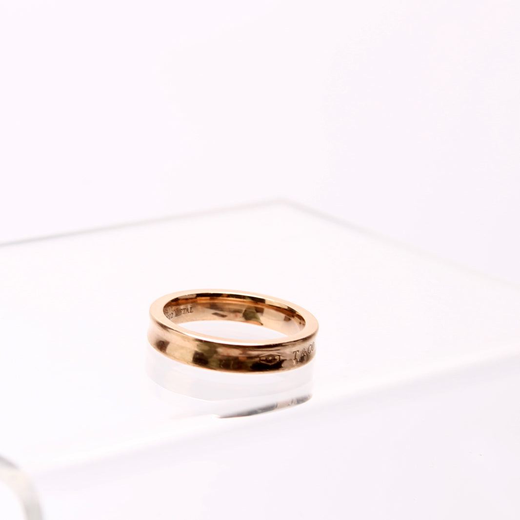 1837 Narrow Rose Metal Ring Size 7 Rose Gold