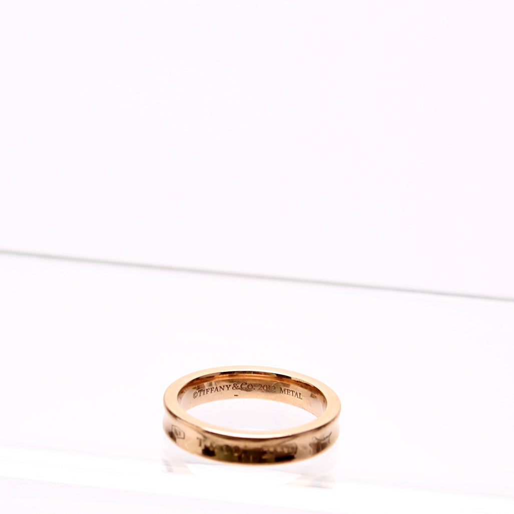 1837 Narrow Rose Metal Ring Size 7 Rose Gold