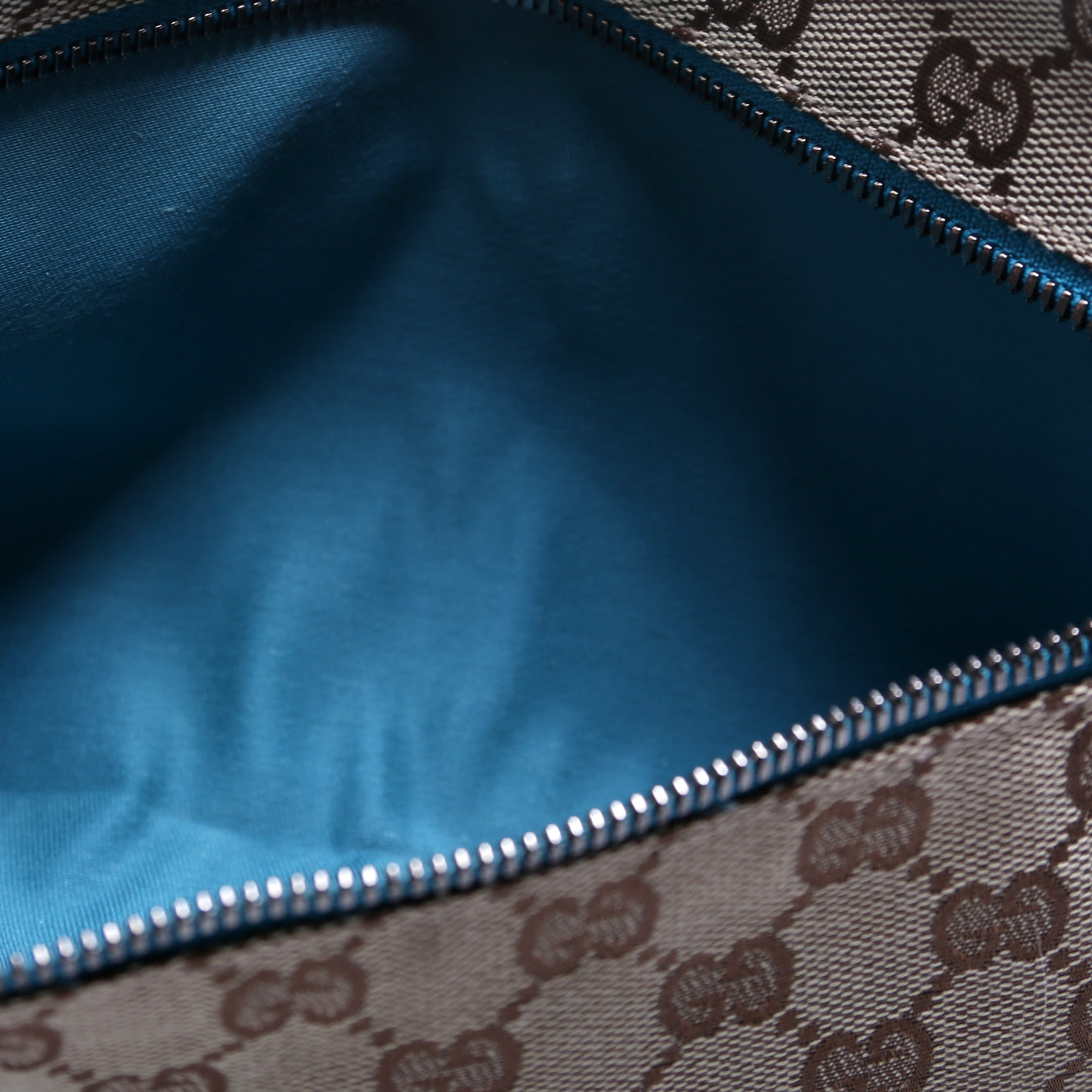28566 GG Canvas Waist Bag Blue