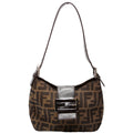 FF Zucca Mini Shoulder Bag Brown
