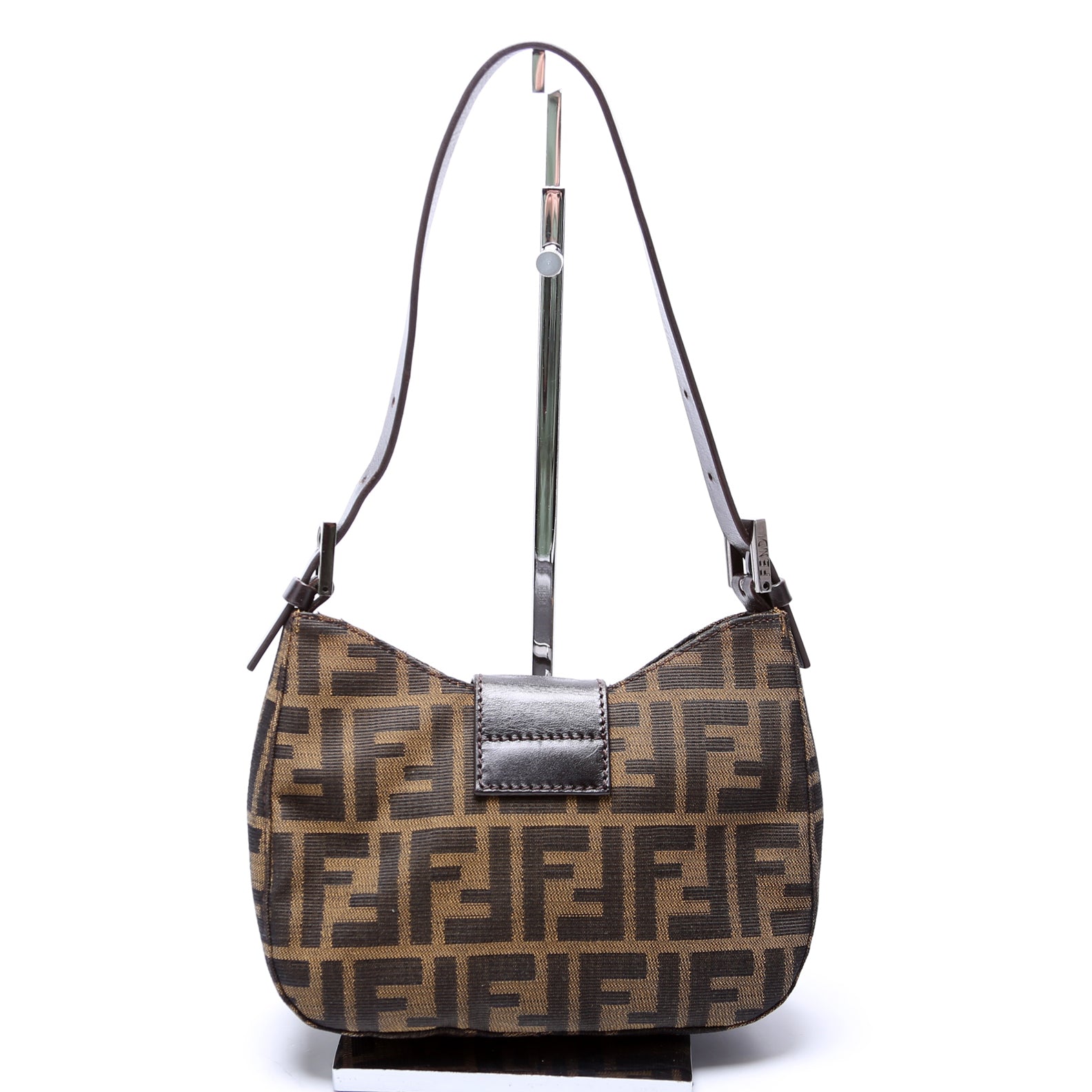 FF Zucca Mini Shoulder Bag Brown