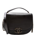 Coco Curve Messenger Small Goatskin/Calfskin 24M Black