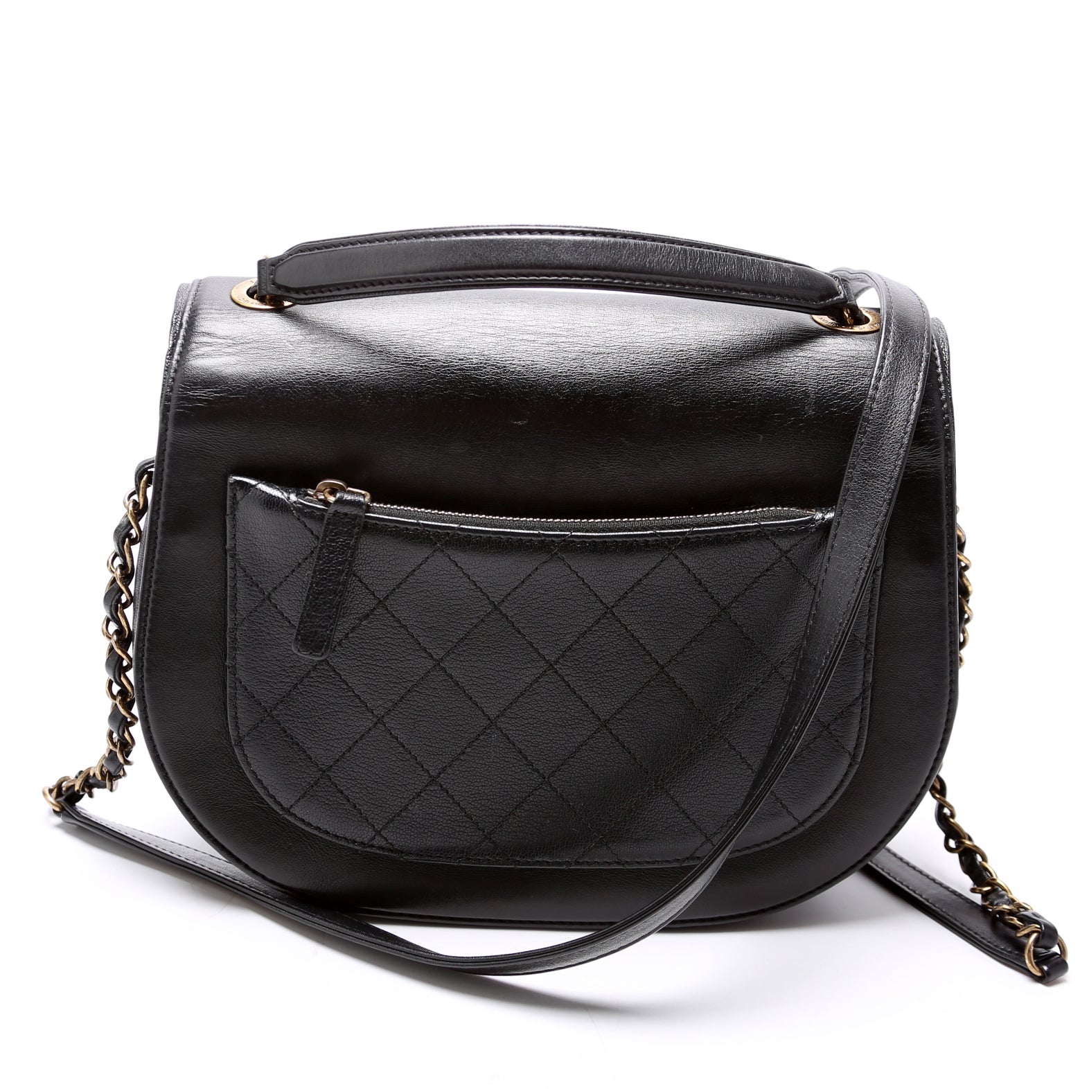 Coco Curve Messenger Small Goatskin/Calfskin 24M Black
