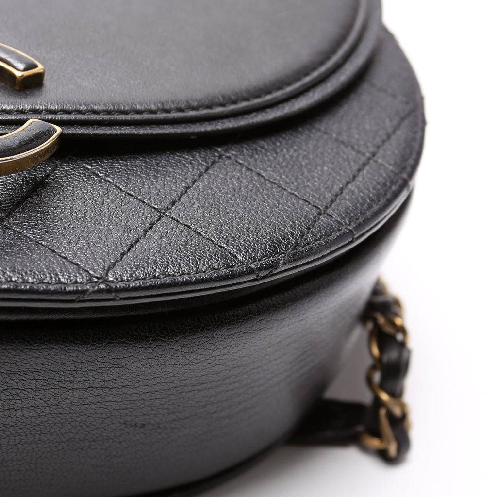Coco Curve Messenger Small Goatskin/Calfskin 24M Black