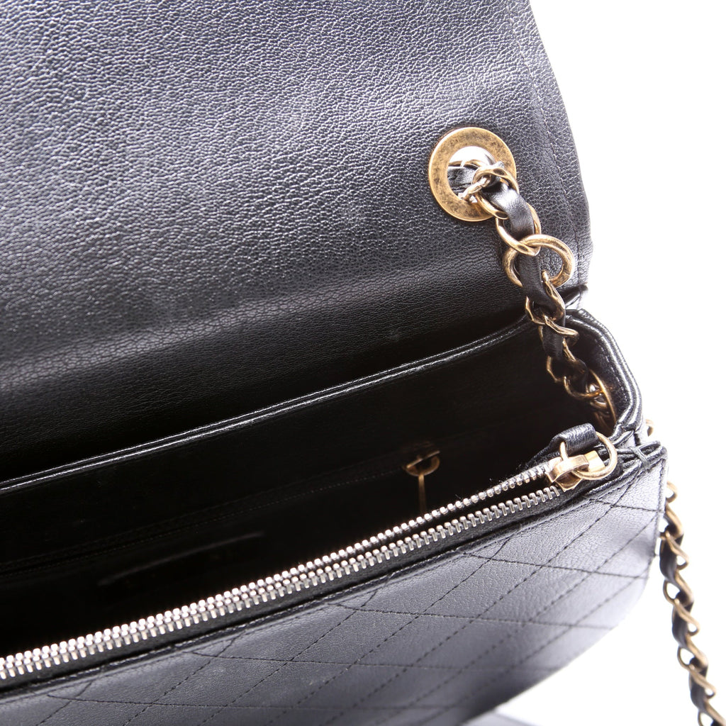Coco Curve Messenger Small Goatskin/Calfskin 24M Black