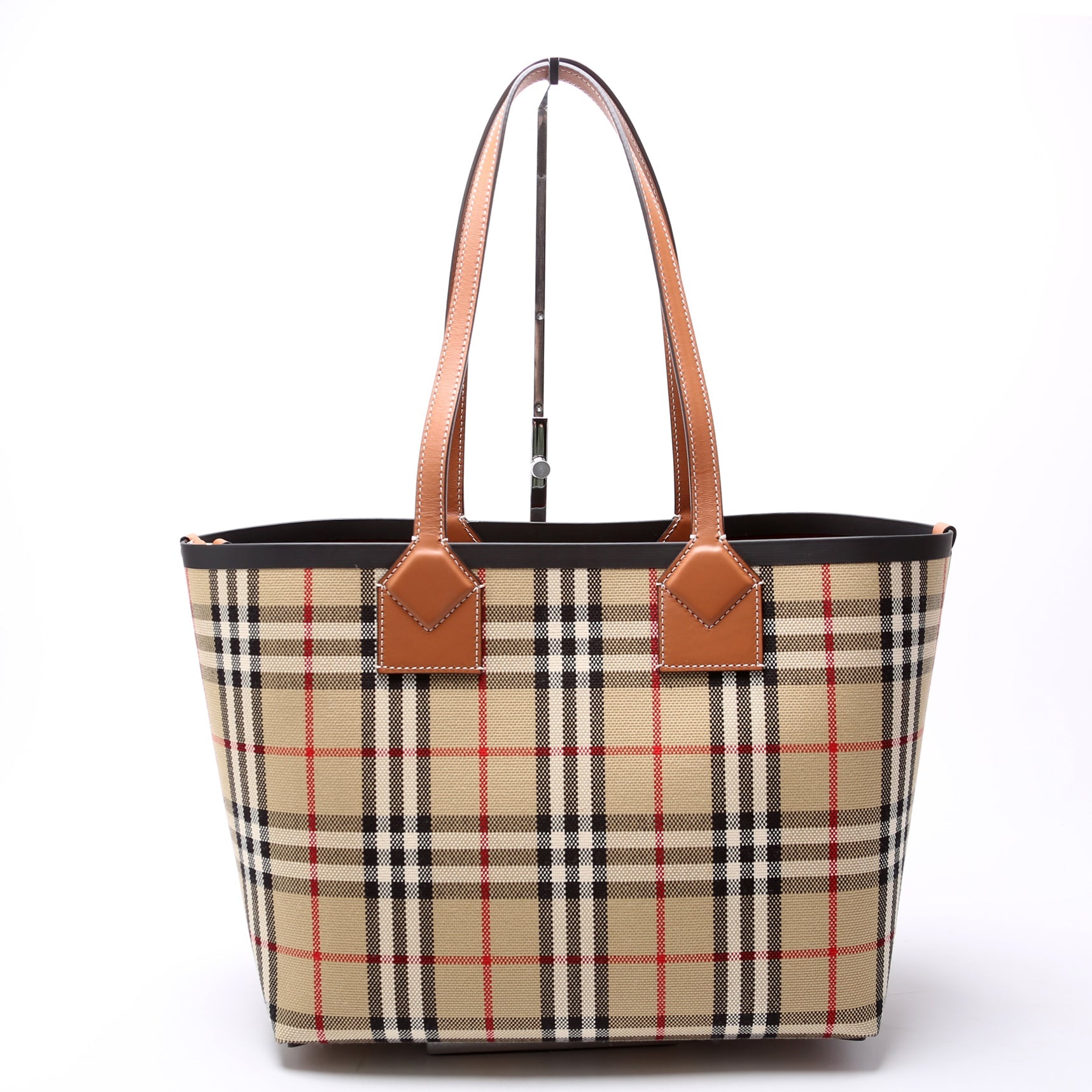 London Check Tote with Pouch Small