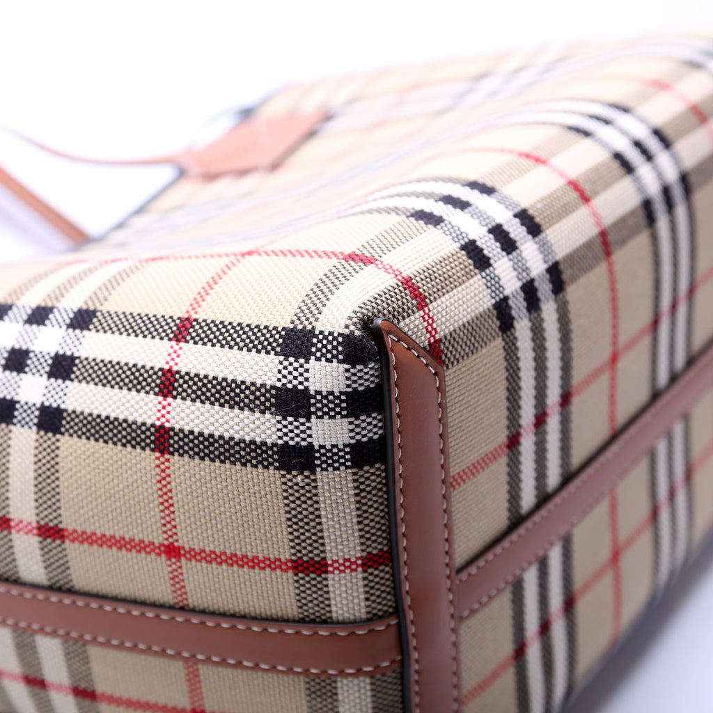 London Check Tote with Pouch Small