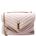 Loulou Satchel Large Beige