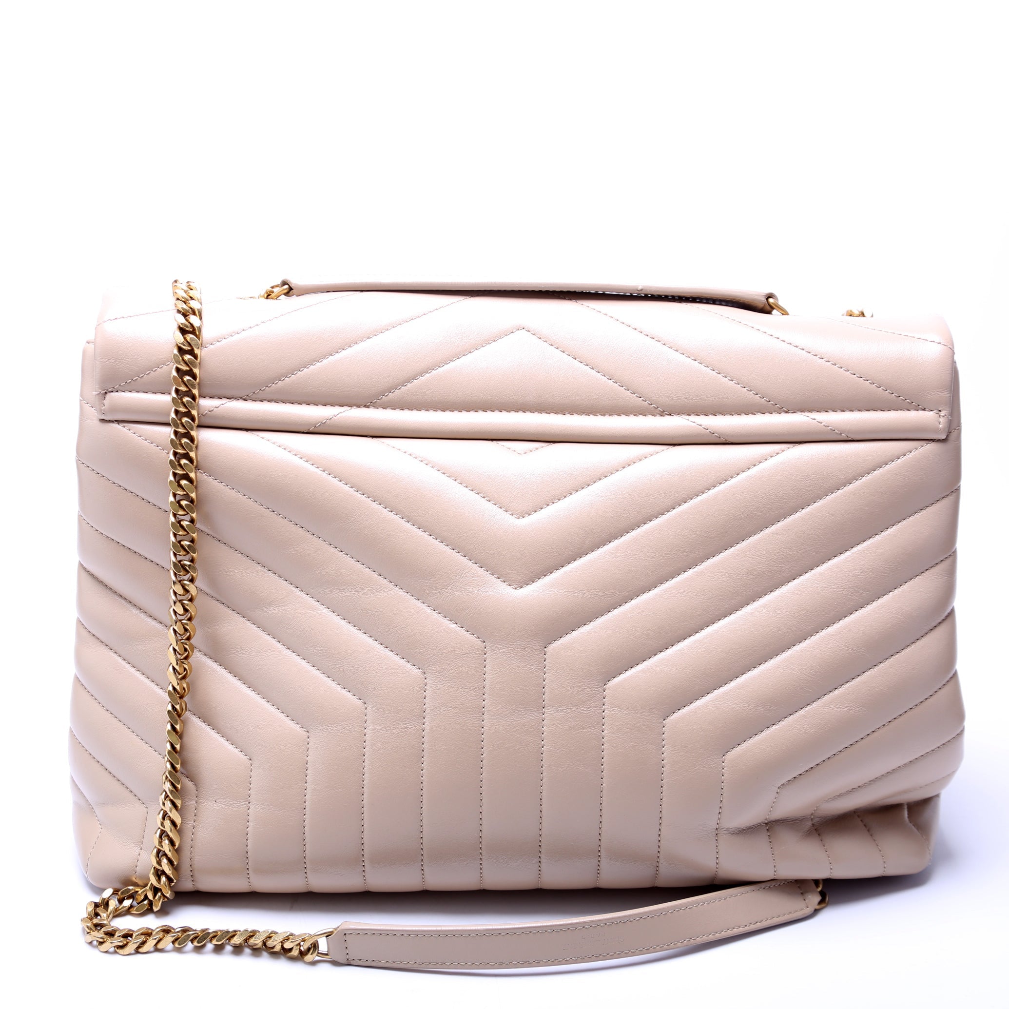 Loulou Satchel Large Beige