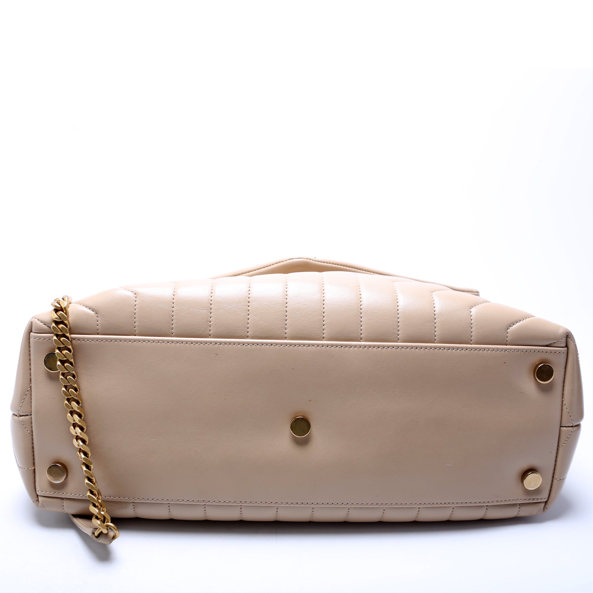 Loulou Satchel Large Beige