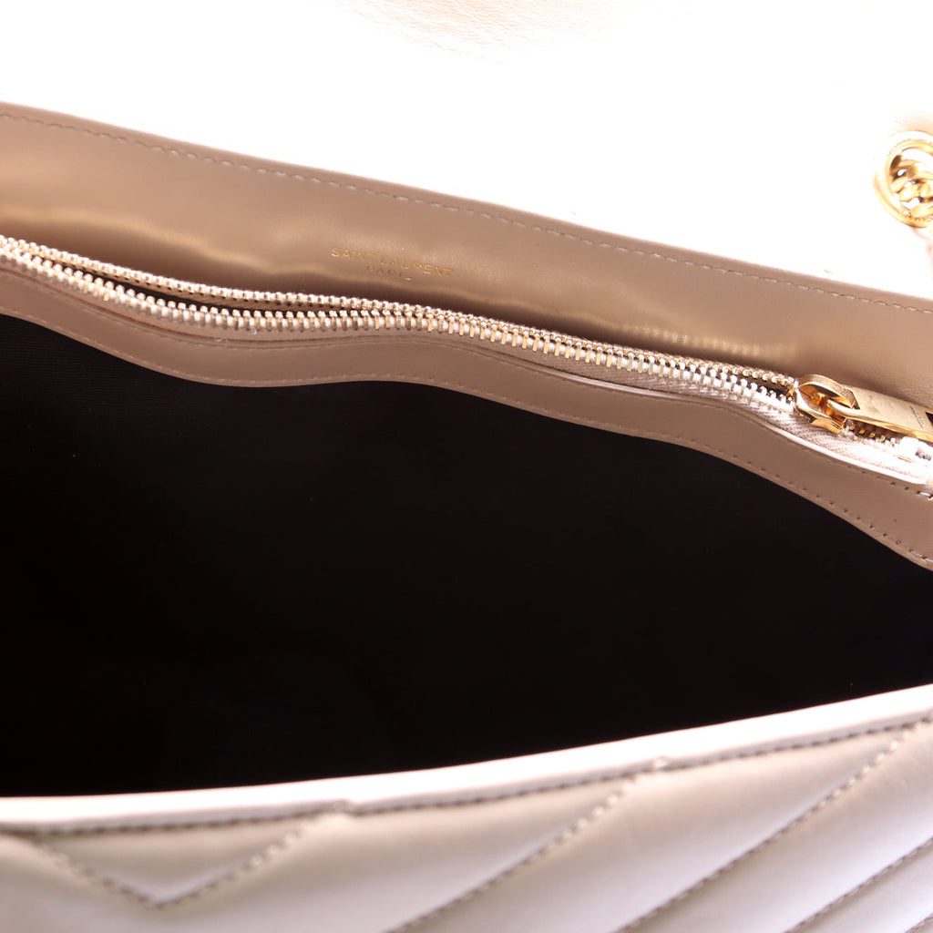 Loulou Satchel Large Beige