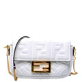 FF 1974 Leather Mini Baguette White