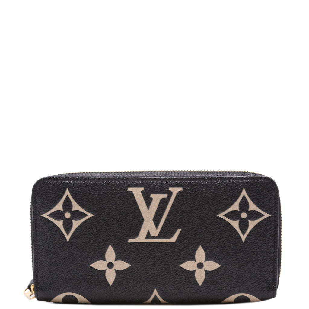 Zippy Wallet Bicolor Empreinte Black/Cream