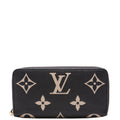 Zippy Wallet Bicolor Empreinte Black/Cream