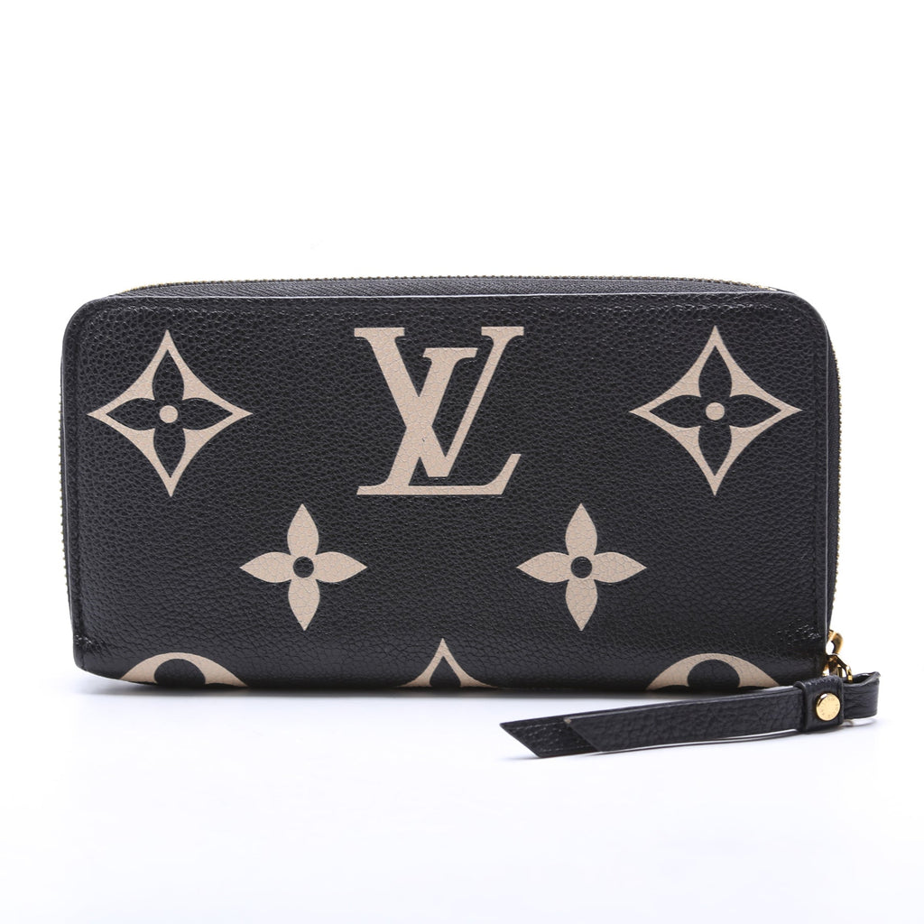 Zippy Wallet Bicolor Empreinte Black/Cream