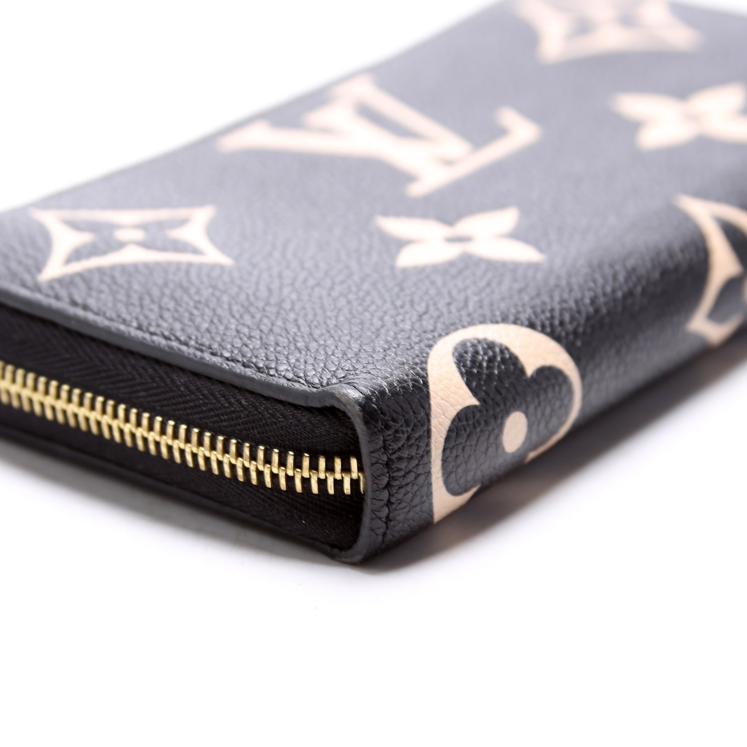 Zippy Wallet Bicolor Empreinte Black/Cream