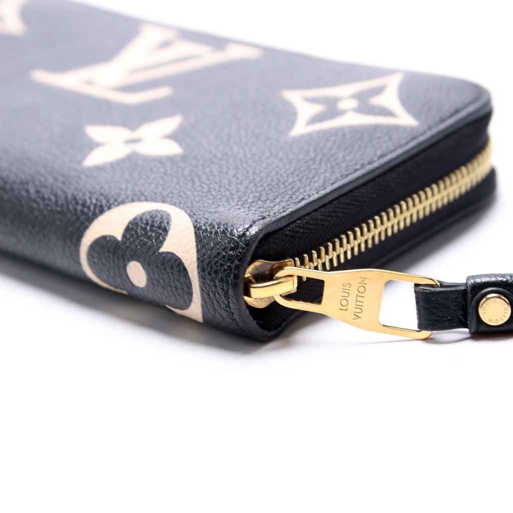 Zippy Wallet Bicolor Empreinte Black/Cream