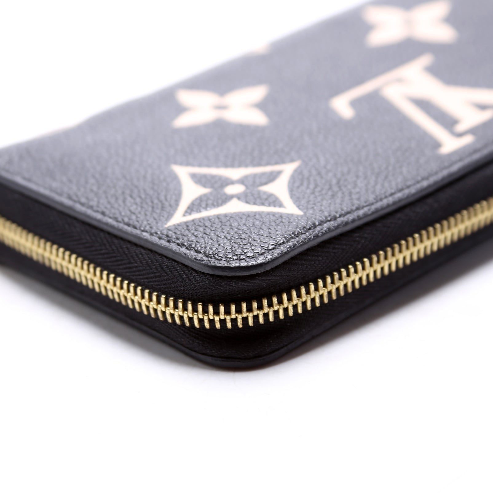 Zippy Wallet Bicolor Empreinte Black/Cream