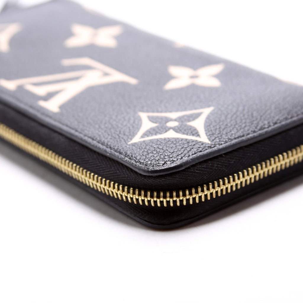 Zippy Wallet Bicolor Empreinte Black/Cream